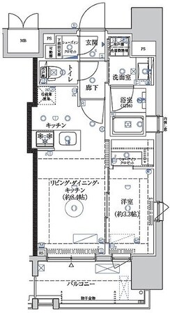 クレイシア赤羽の物件間取画像